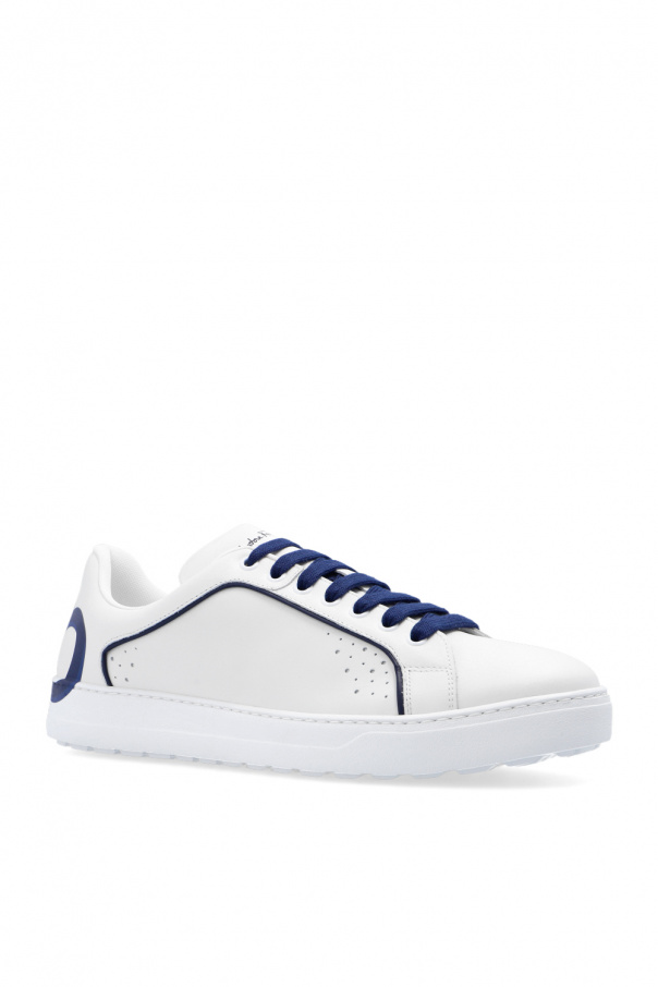 FERRAGAMO★素敵！MANHATTAN WHITE LEATHER RED LOGO SNEAKERS FERRAGAMO☆素敵！MANHATTAN WHITE LEATHER RED LOGO SNEAKERS